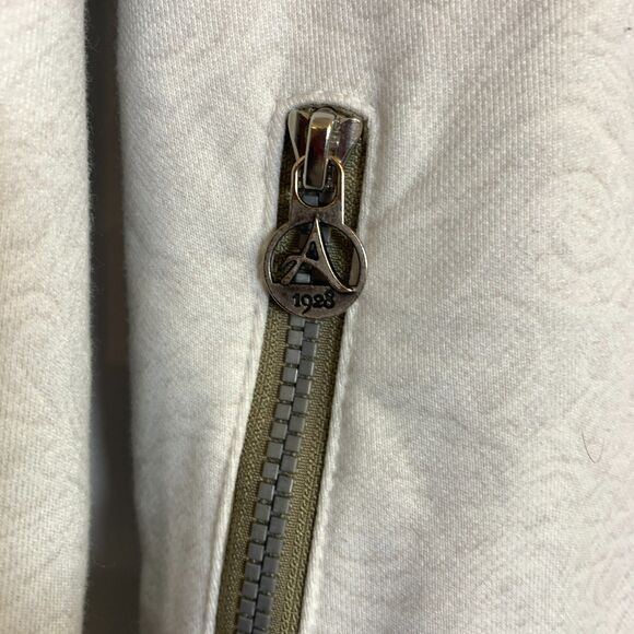 Almgwand Women’s White Hooded Zip Jacket Size 16 Embroidered Logo Apres Ski - Picture 10 of 13